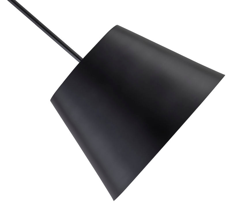 Z-Lite Lilly 18" 1-Light Matte Black Steel Pendant Light