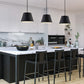 Z-Lite Lilly 18" 1-Light Matte Black Steel Pendant Light