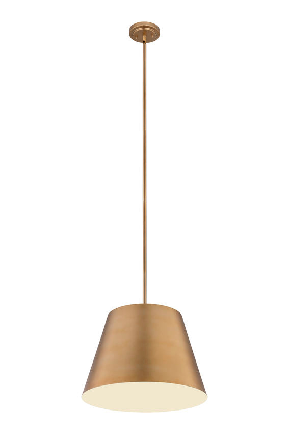 Z-Lite Lilly 18" 1-Light Modern Gold Steel Pendant Light