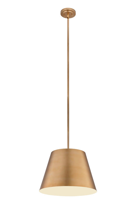 Z-Lite Lilly 18" 1-Light Modern Gold Steel Pendant Light