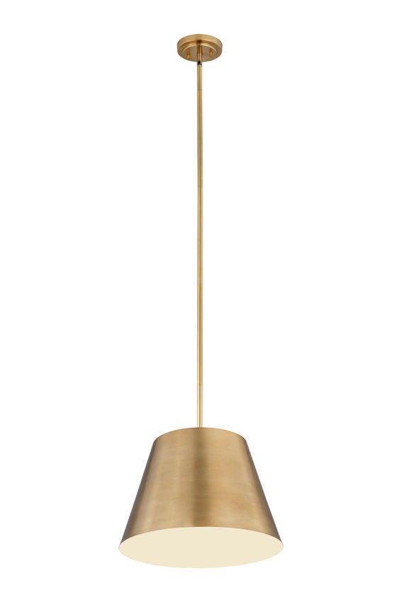 Z-Lite Lilly 18" 1-Light Rubbed Brass Steel Pendant Light