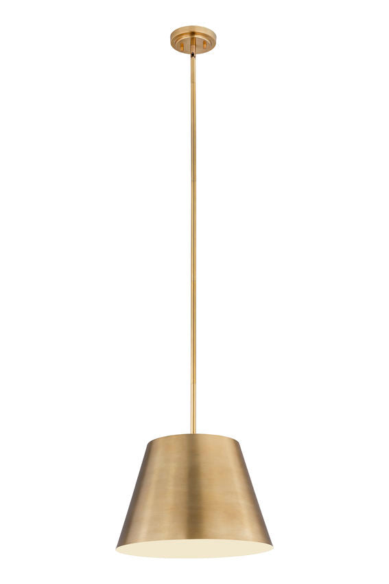 Z-Lite Lilly 18" 1-Light Rubbed Brass Steel Pendant Light