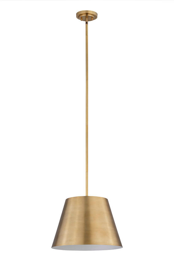 Z-Lite Lilly 18" 1-Light Rubbed Brass Steel Pendant Light
