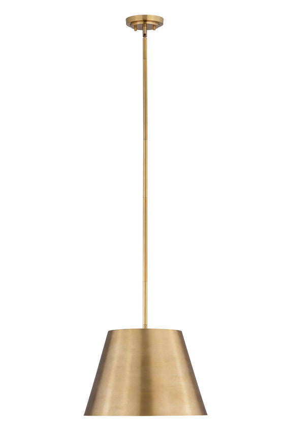 Z-Lite Lilly 18" 1-Light Rubbed Brass Steel Pendant Light