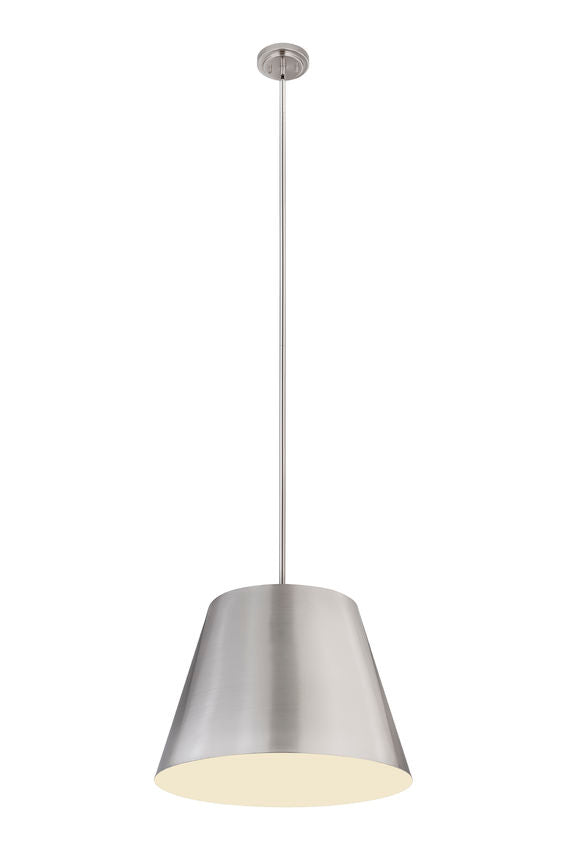 Z-Lite Lilly 24" 1-Light Brushed Nickel Steel Pendant Light