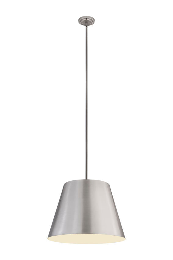 Z-Lite Lilly 24" 1-Light Brushed Nickel Steel Pendant Light