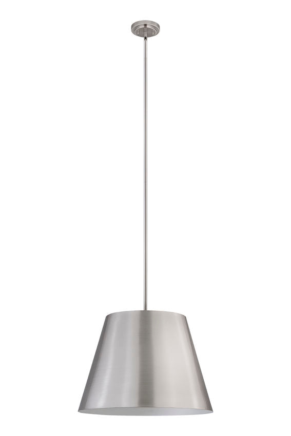 Z-Lite Lilly 24" 1-Light Brushed Nickel Steel Pendant Light