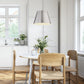 Z-Lite Lilly 24" 1-Light Brushed Nickel Steel Pendant Light