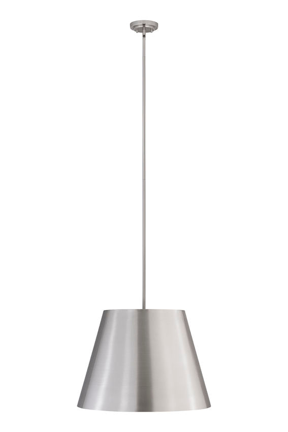 Z-Lite Lilly 24" 1-Light Brushed Nickel Steel Pendant Light