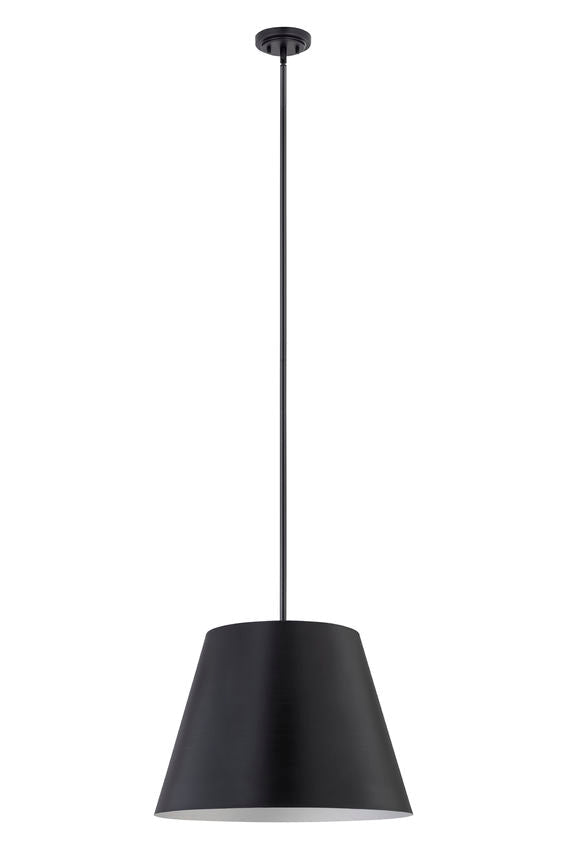 Z-Lite Lilly 24" 1-Light Matte Black Steel Pendant Light