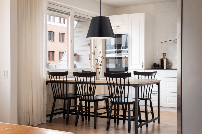 Z-Lite Lilly 24" 1-Light Matte Black Steel Pendant Light