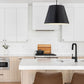 Z-Lite Lilly 24" 1-Light Matte Black Steel Pendant Light