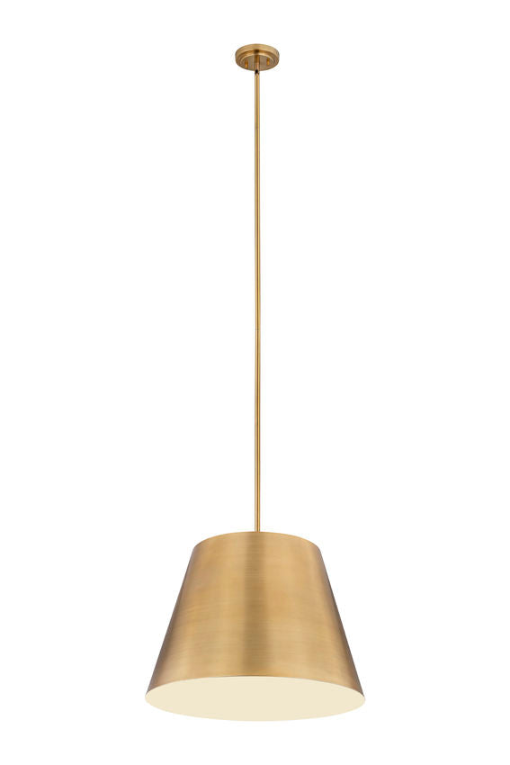 Z-Lite Lilly 24" 1-Light Rubbed Brass Steel Pendant Light