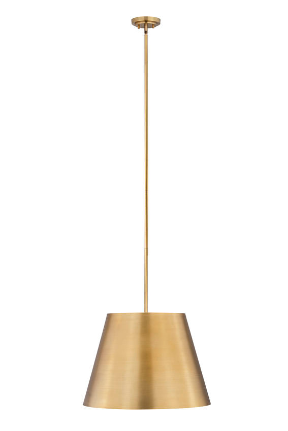Z-Lite Lilly 24" 1-Light Rubbed Brass Steel Pendant Light