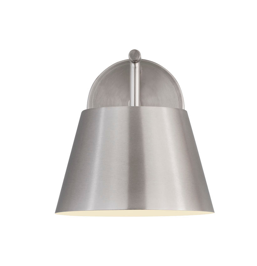 Z-Lite Lilly 9" 1-Light Brushed Nickel Steel Wall Sconce