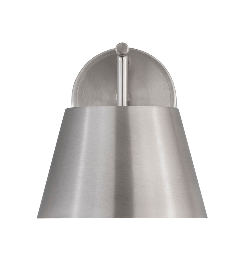 Z-Lite Lilly 9" 1-Light Brushed Nickel Steel Wall Sconce
