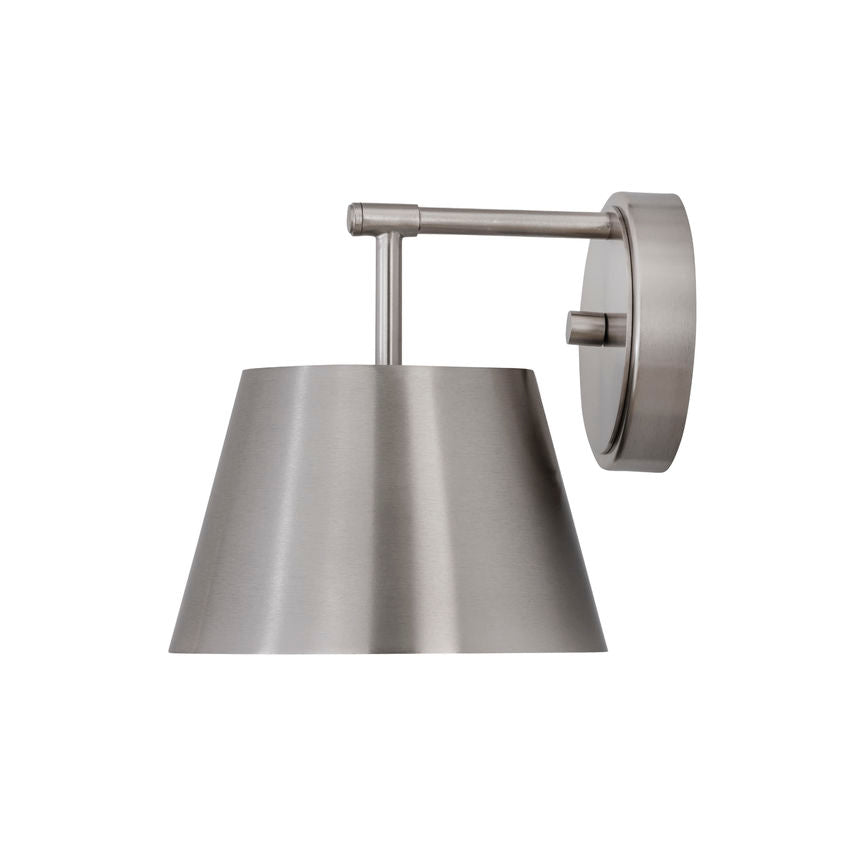 Z-Lite Lilly 9" 1-Light Brushed Nickel Steel Wall Sconce