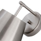 Z-Lite Lilly 9" 1-Light Brushed Nickel Steel Wall Sconce