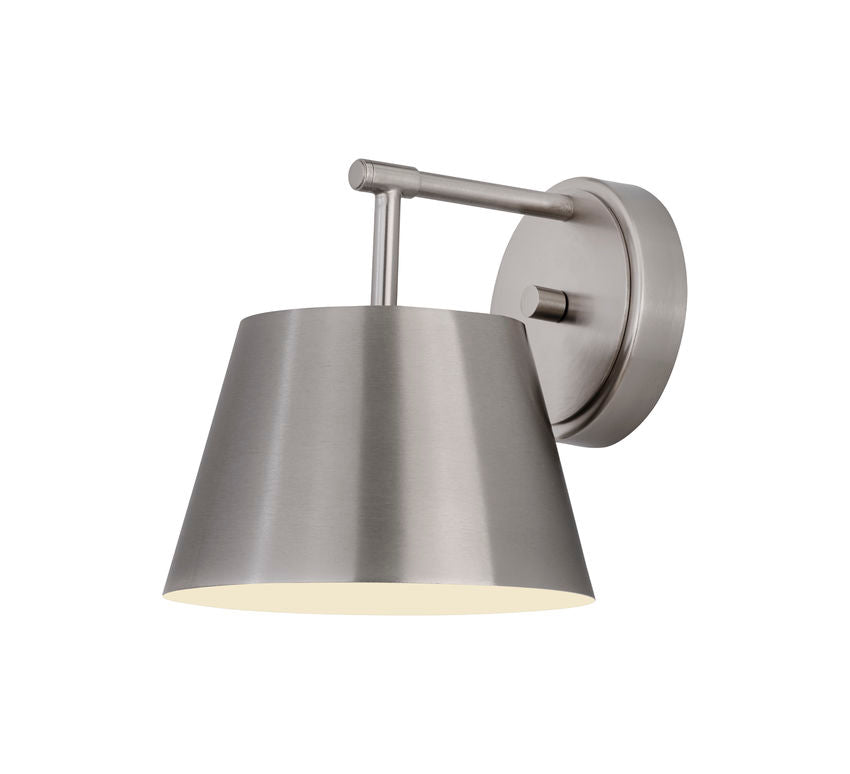 Z-Lite Lilly 9" 1-Light Brushed Nickel Steel Wall Sconce