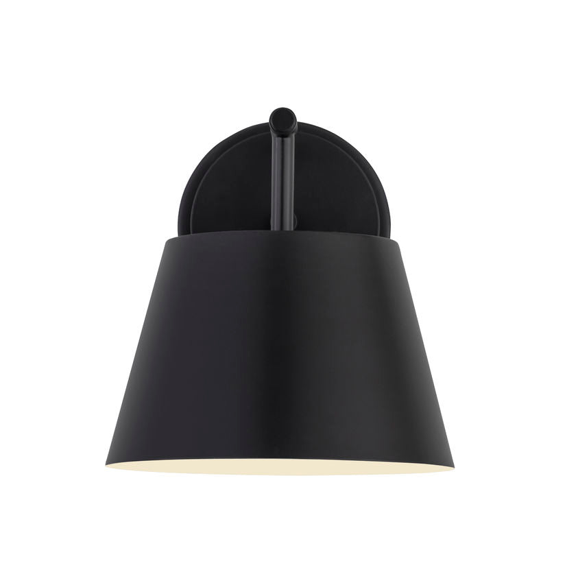 Z-Lite Lilly 9" 1-Light Matte Black Steel Wall Sconce