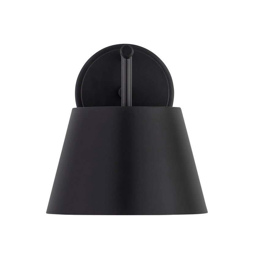 Z-Lite Lilly 9" 1-Light Matte Black Steel Wall Sconce