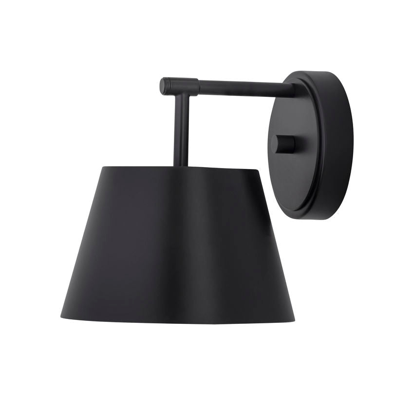 Z-Lite Lilly 9" 1-Light Matte Black Steel Wall Sconce