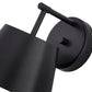 Z-Lite Lilly 9" 1-Light Matte Black Steel Wall Sconce
