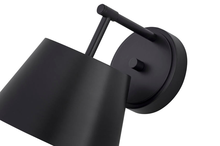 Z-Lite Lilly 9" 1-Light Matte Black Steel Wall Sconce