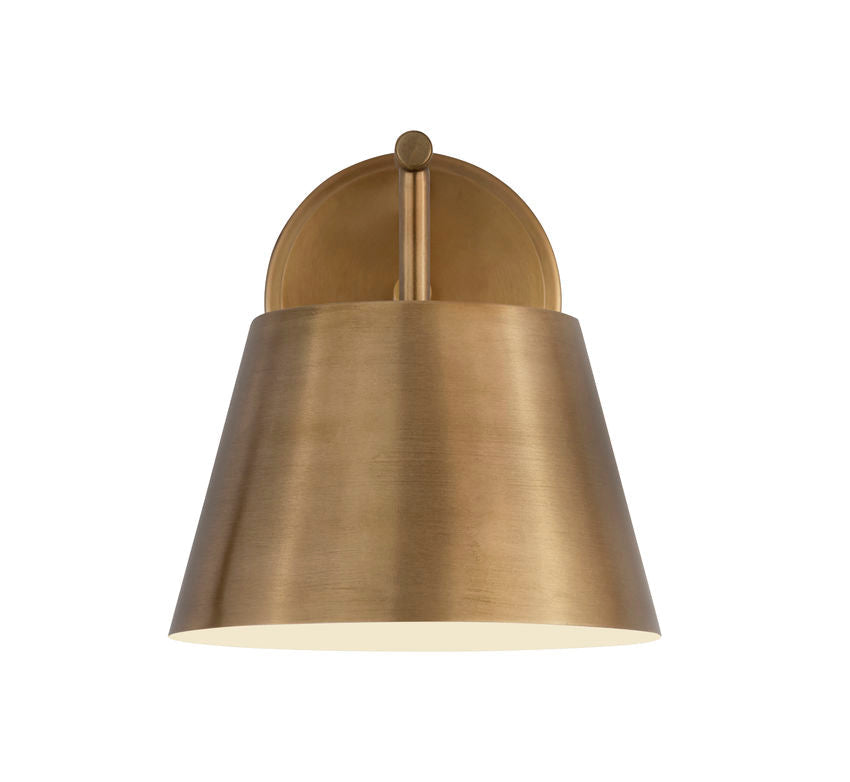 Z-Lite Lilly 9" 1-Light Rubbed Brass Steel Wall Sconce