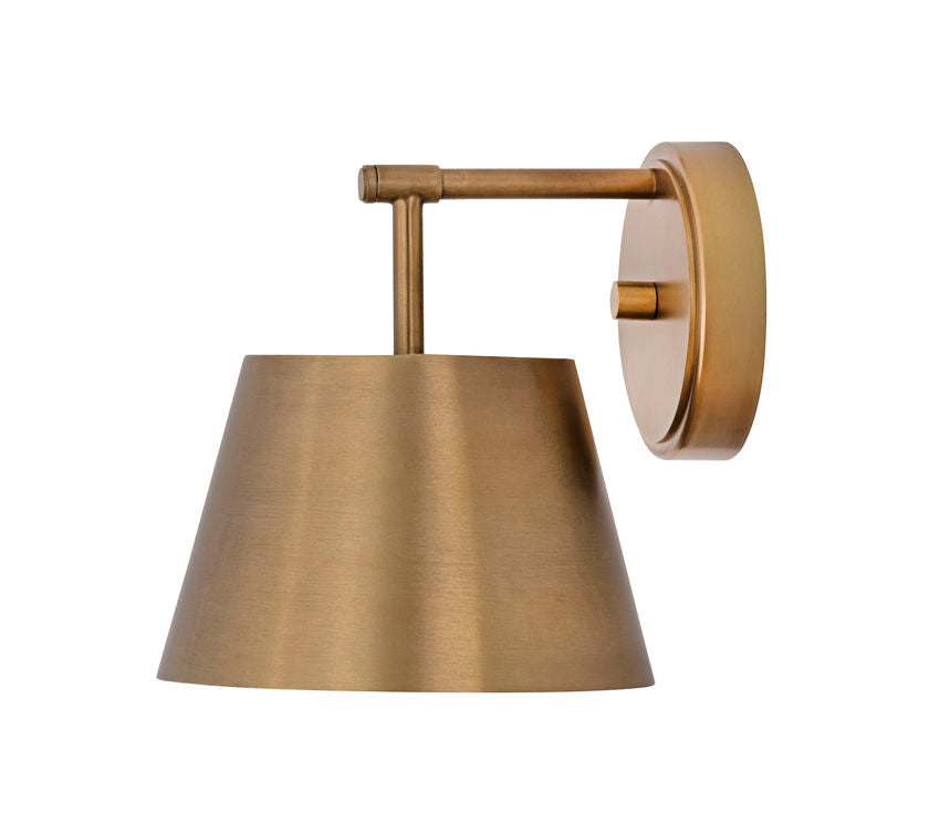 Z-Lite Lilly 9" 1-Light Rubbed Brass Steel Wall Sconce