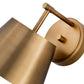 Z-Lite Lilly 9" 1-Light Rubbed Brass Steel Wall Sconce