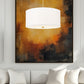 Z-Lite Linden 24" 1-Light LED Integrated Modern Gold Steel Frame White Fabric and Glass Shade Pendant Light