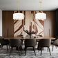 Z-Lite Linden 24" 1-Light LED Integrated Modern Gold Steel Frame White Fabric and Glass Shade Pendant Light