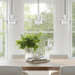 Z-Lite Ludo 12" 3-Light LED-Integrated Brushed Nickel Steel Frame Frosted Acrylic Shade Linear Chandelier