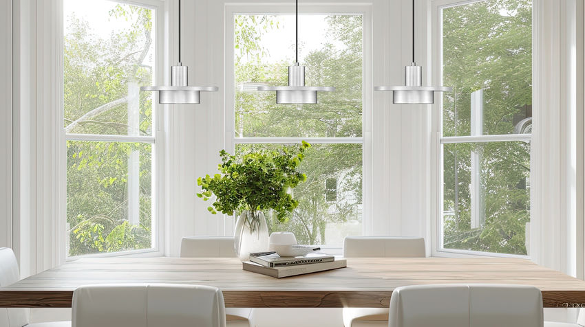 Z-Lite Ludo 12" 3-Light LED-Integrated Brushed Nickel Steel Frame Frosted Acrylic Shade Linear Chandelier