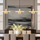Z-Lite Ludo 12" 3-Light LED-Integrated Matte White and Modern Gold Steel Frame Frosted Acrylic Shade Linear Chandelier