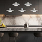 Z-Lite Ludo 12" 5-Light LED-Integrated Brushed Nickel Steel Frame Frosted Acrylic Shade Linear Chandelier