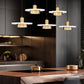 Z-Lite Ludo 12" 5-Light LED-Integrated Matte White and Modern Gold Steel Frame Frosted Acrylic Shade Linear Chandelier