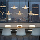 Z-Lite Ludo 12" 5-Light LED-Integrated Matte White and Modern Gold Steel Frame Frosted Acrylic Shade Linear Chandelier