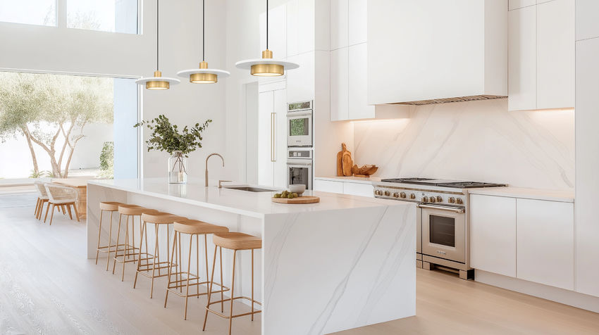 Z-Lite Ludo 16" 1-Light LED-Integrated Matte White and Modern Gold Steel Frame Frosted Acrylic Shade Pendant Light