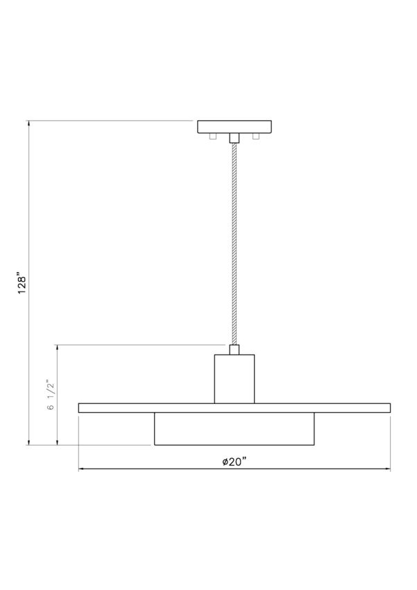 Z-Lite Ludo 20" 1-Light LED-Integrated Matte White and Modern Gold Steel Frame Frosted Acrylic Shade Pendant Light