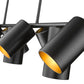 Z-Lite Lumina 12" 9-Light Matte Black Steel Linear Chandelier