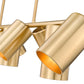 Z-Lite Lumina 12" 9-Light Modern Gold Steel Linear Chandelier