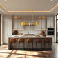 Z-Lite Lumina 12" 9-Light Modern Gold Steel Linear Chandelier