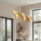 Z-Lite Lumina 12" 9-Light Modern Gold Steel Linear Chandelier