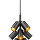 Z-Lite Lumina 17" 17-Light Matte Black Steel Chandelier