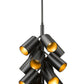 Z-Lite Lumina 17" 17-Light Matte Black Steel Chandelier