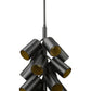 Z-Lite Lumina 17" 17-Light Matte Black Steel Chandelier