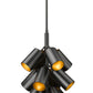 Z-Lite Lumina 17" 17-Light Matte Black Steel Chandelier