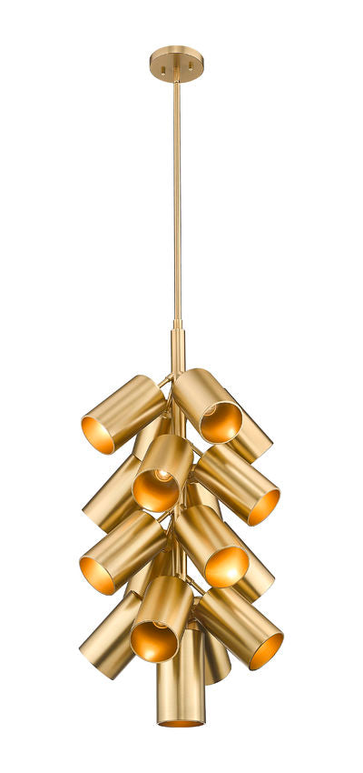 Z-Lite Lumina 17" 17-Light Modern Gold Steel Chandelier